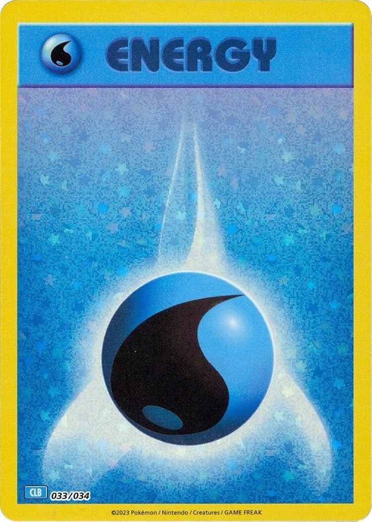 Image for Basic Water Energy (033/034) [Trading Card Game Classic] - Pokemon