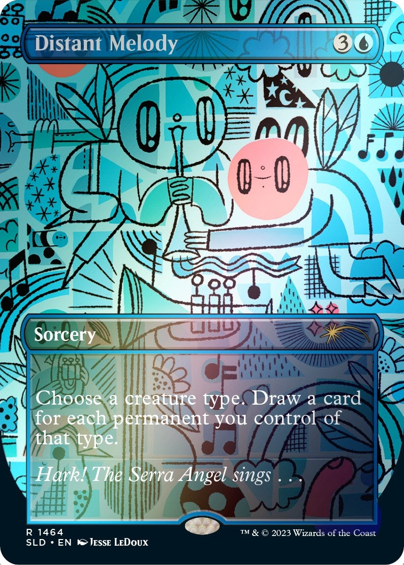 Image for Distant Melody (1464) (Rainbow Foil) (1464) [Secret Lair Drop Series] - Magic: The Gathering