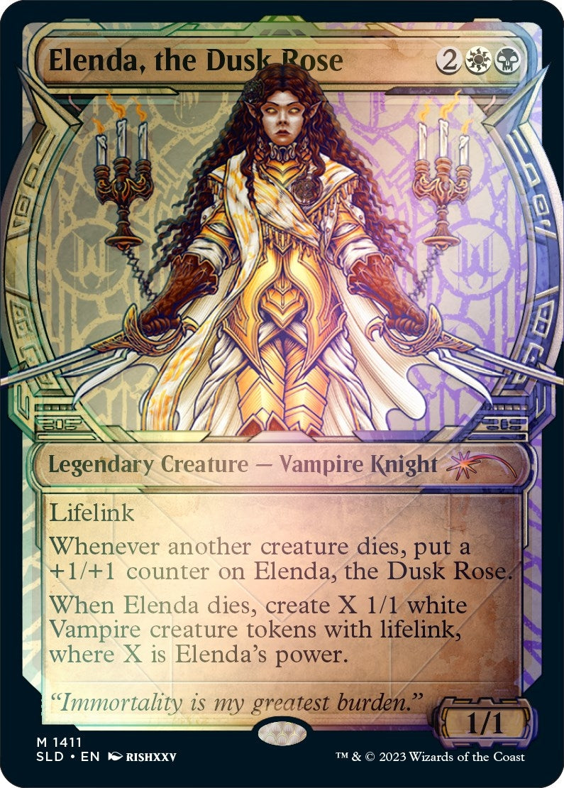 Image for Elenda, the Dusk Rose (Rainbow Foil) (1411) [Secret Lair Drop Series] - Magic: The Gathering
