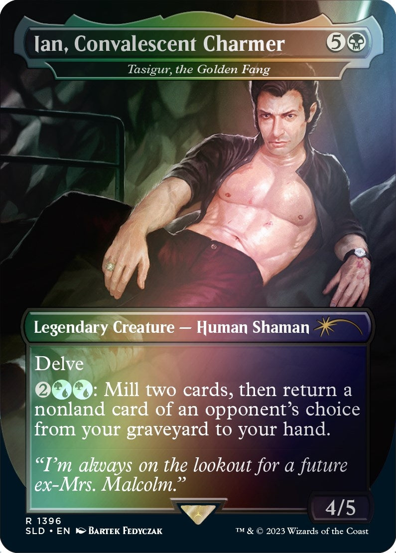 Image for Ian, Convalescent Charmer - Tasigur, the Golden Fang (Rainbow Foil) (1396) [Secret Lair Drop Series] - Magic: The Gathering