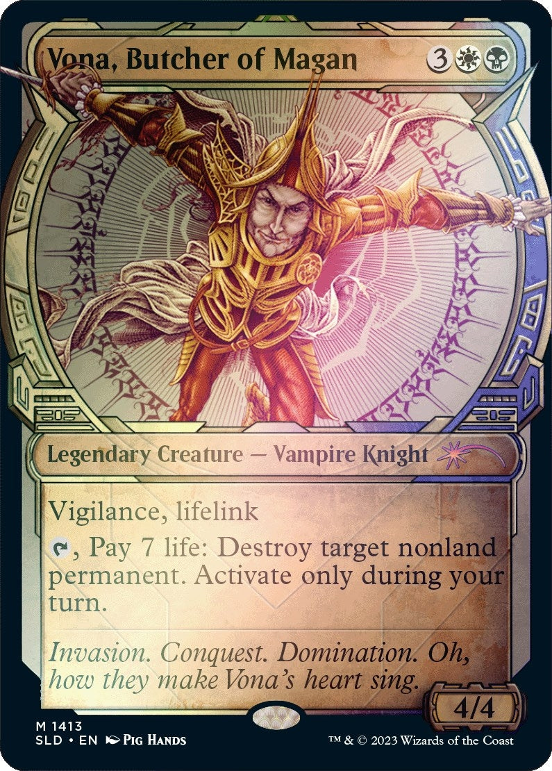 Image for Vona, Butcher of Magan (Rainbow Foil) (1413) [Secret Lair Drop Series] - Magic: The Gathering