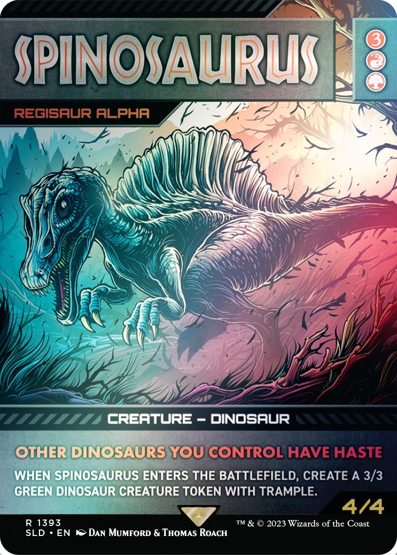 Image for Spinosaurus - Regisaur Alpha (Rainbow Foil) (1393) [Secret Lair Drop Series] - Magic: The Gathering