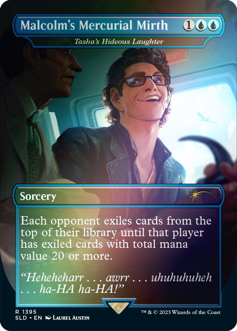 Image for Malcolm's Mercurial Mirth - Tasha's Hideous Laughter (Rainbow Foil) (1395) [Secret Lair Drop Series] - Magic: The Gathering