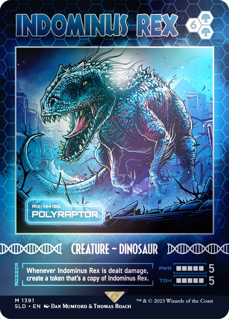Image for Indominus Rex - Polyraptor (Rainbow Foil) (1391) [Secret Lair Drop Series] - Magic: The Gathering