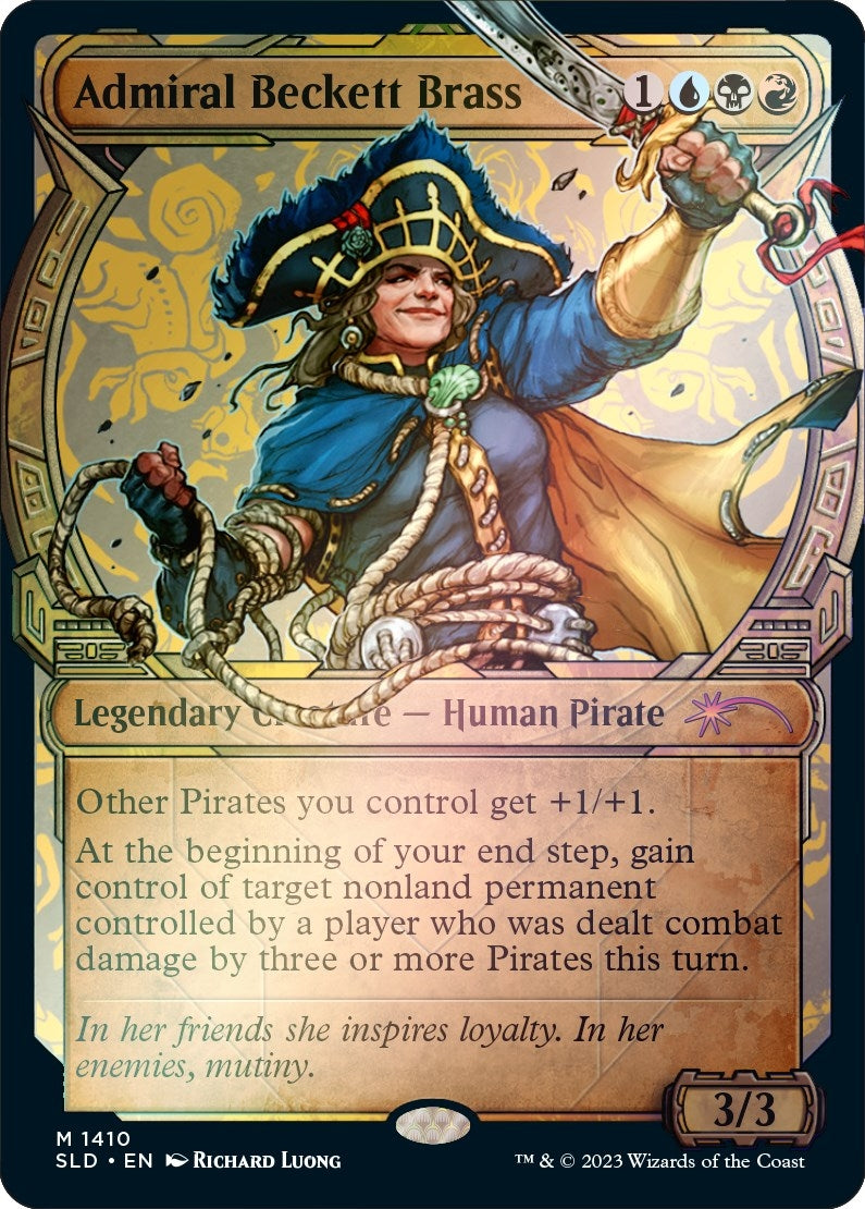 Image for Admiral Beckett Brass (Rainbow Foil) (1410) [Secret Lair Drop Series] - Magic: The Gathering