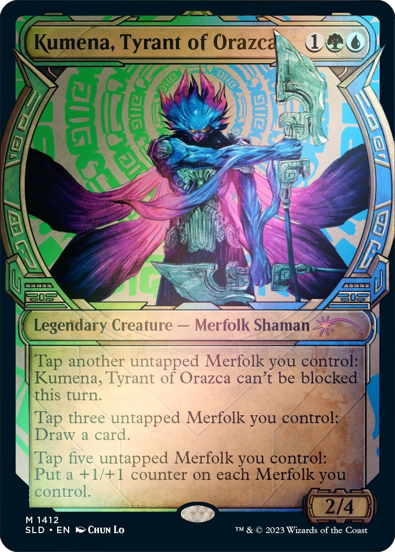 Image for Kumena, Tyrant of Orazca (Rainbow Foil) (1412) [Secret Lair Drop Series] - Magic: The Gathering