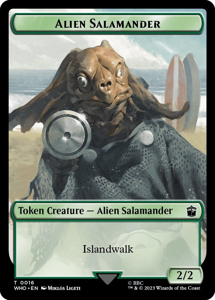 Image for Alien Salamander // Mutant Double-Sided Token (16 // 18) [Universes Beyond: Doctor Who] - Magic: The Gathering