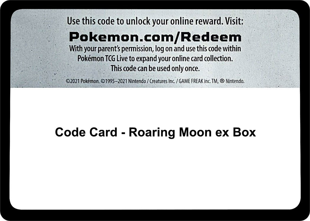 Image for Code Card - Roaring Moon ex Box [Miscellaneous Cards & Products] - Pokemon