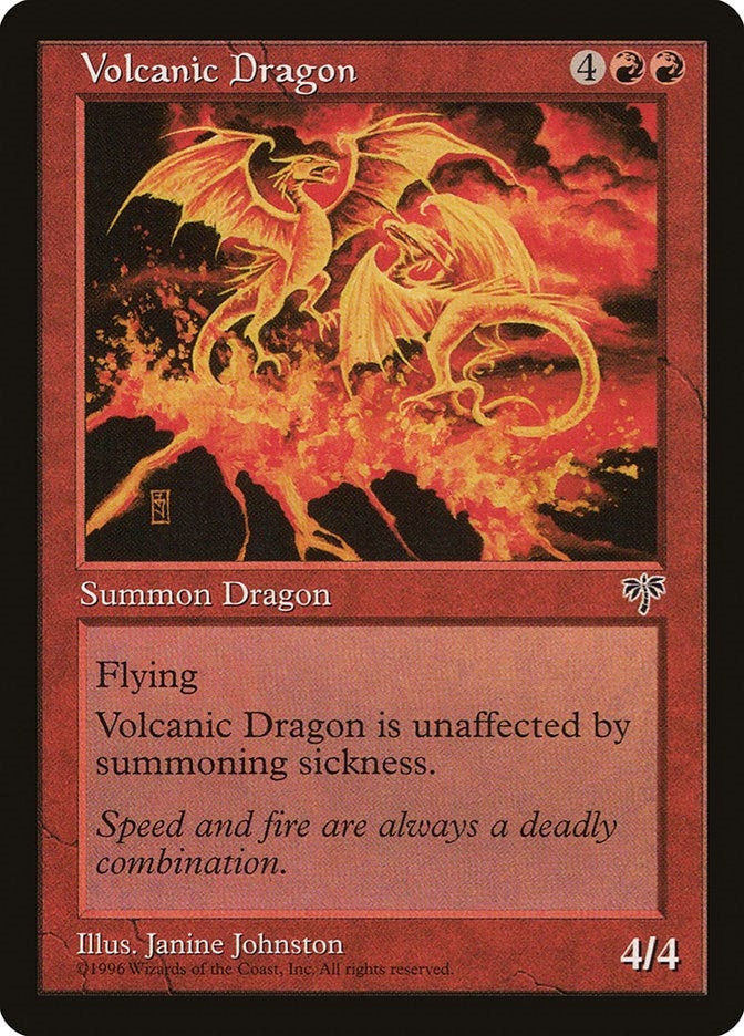 Image for Volcanic Dragon [Mirage] - Magic: The Gathering