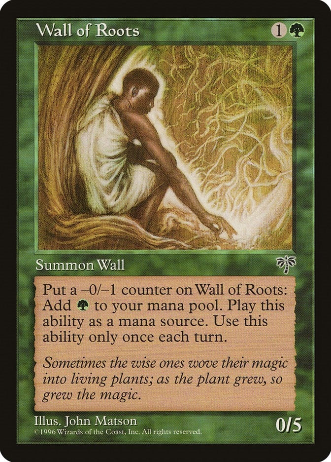 Image for Wall of Roots [Mirage] - Magic: The Gathering