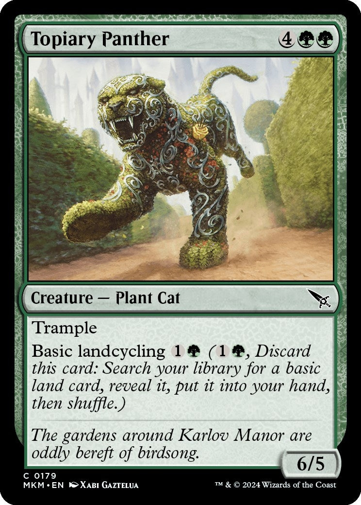 Image for Topiary Panther (179) [Murders at Karlov Manor] - Magic: The Gathering