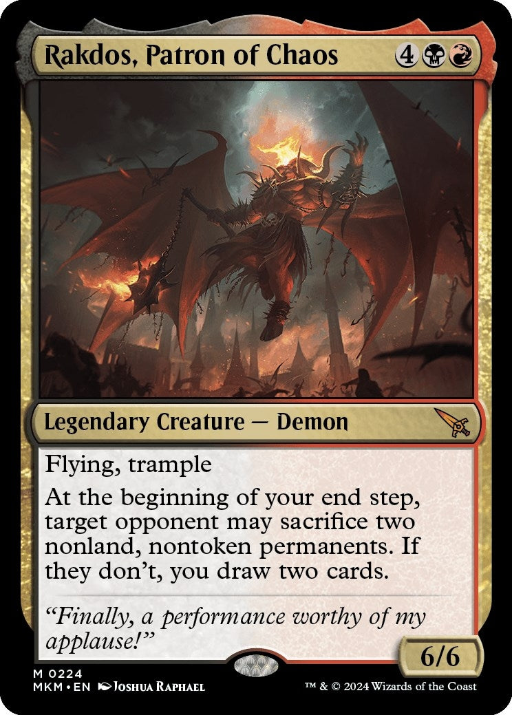 Image for Rakdos, Patron of Chaos (224) [Murders at Karlov Manor] - Magic: The Gathering