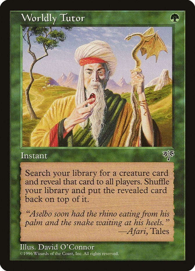 Image for Worldly Tutor [Mirage] - Magic: The Gathering