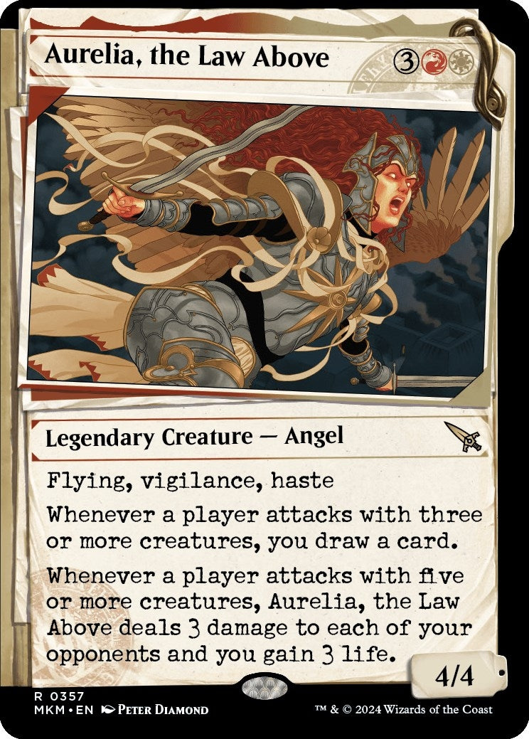 Image for Aurelia, the Law Above (Showcase) (0357) (357) [Murders at Karlov Manor] - Magic: The Gathering