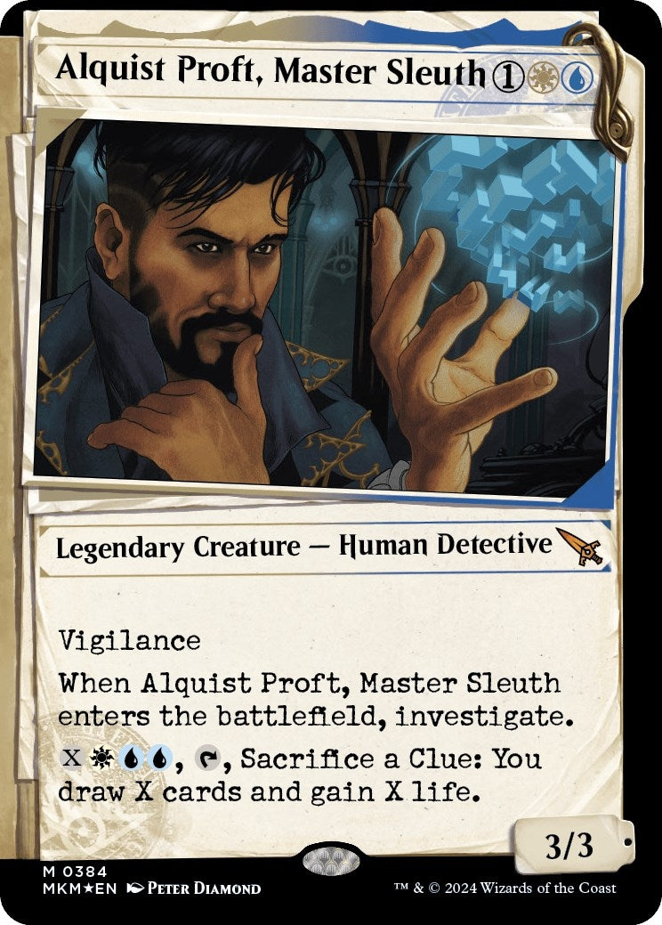 Image for Alquist Proft, Master Sleuth (Showcase) (Invisible Ink) (384) [Murders at Karlov Manor] - Magic: The Gathering
