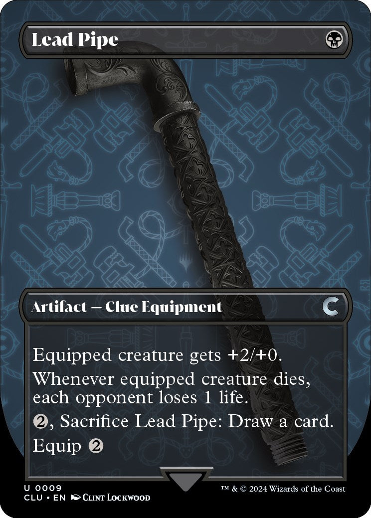 Image for Lead Pipe (Borderless) (9) [Ravnica: Clue Edition] - Magic: The Gathering