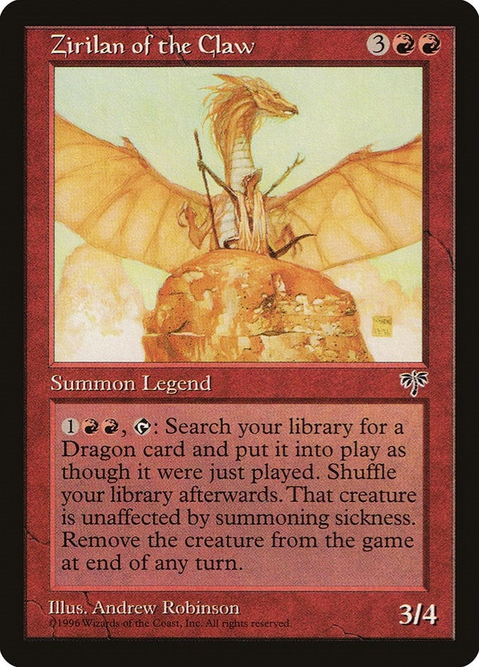 Image for Zirilan of the Claw [Mirage] - Magic: The Gathering