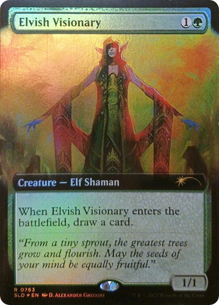 Image for Elvish Visionary (Extended Art) (763) [Secret Lair Drop Series] - Magic: The Gathering