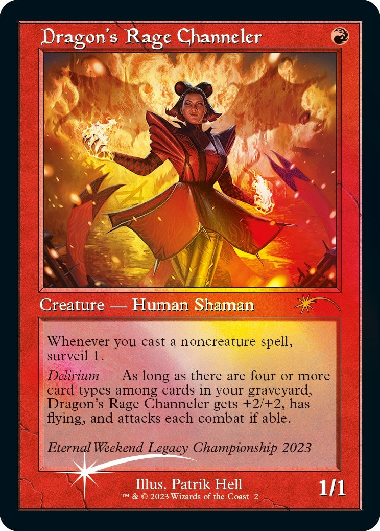 Image for Dragon's Rage Channeler (Retro Frame) (Eternal Weekend 2023 Promo) (2) [Unique and Miscellaneous Promos] - Magic: The Gathering