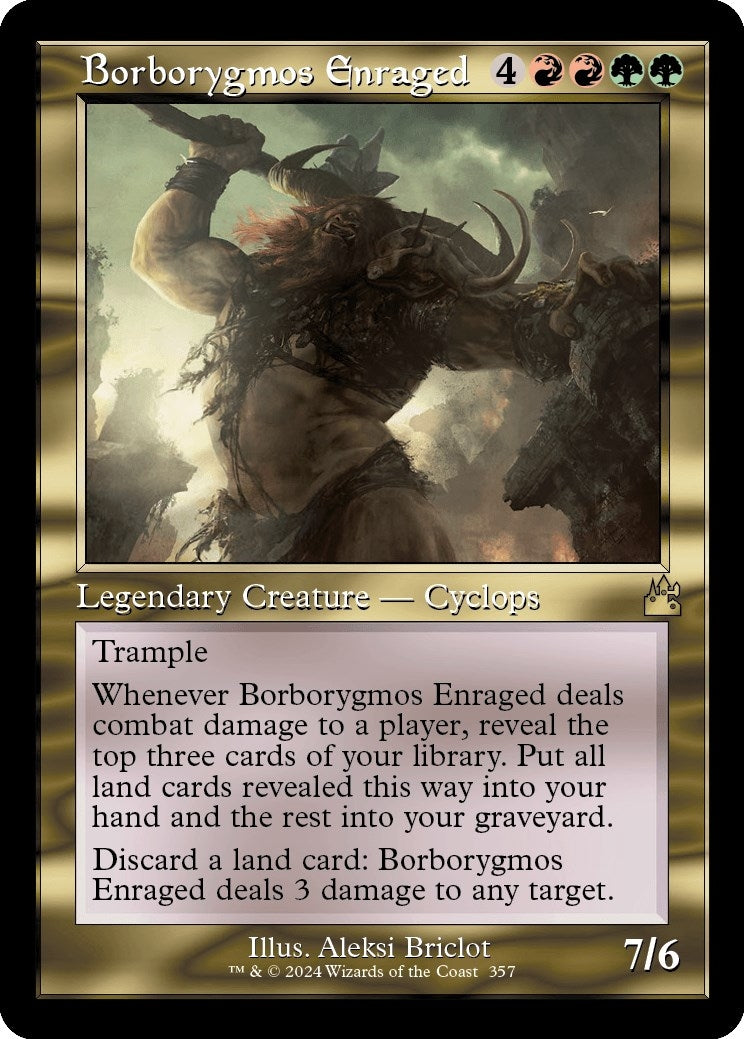 Image for Borborygmos Enraged (Retro Frame) (357) [Ravnica Remastered] - Magic: The Gathering