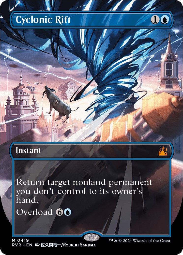 Image for Cyclonic Rift (Anime Borderless) (419) [Ravnica Remastered] - Magic: The Gathering