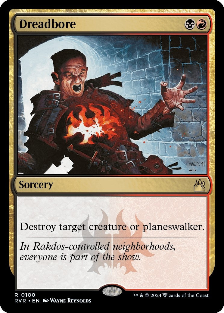 Image for Dreadbore (180) [Ravnica Remastered] - Magic: The Gathering
