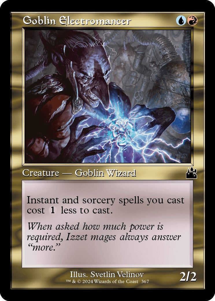 Image for Goblin Electromancer (Retro Frame) (367) [Ravnica Remastered] - Magic: The Gathering