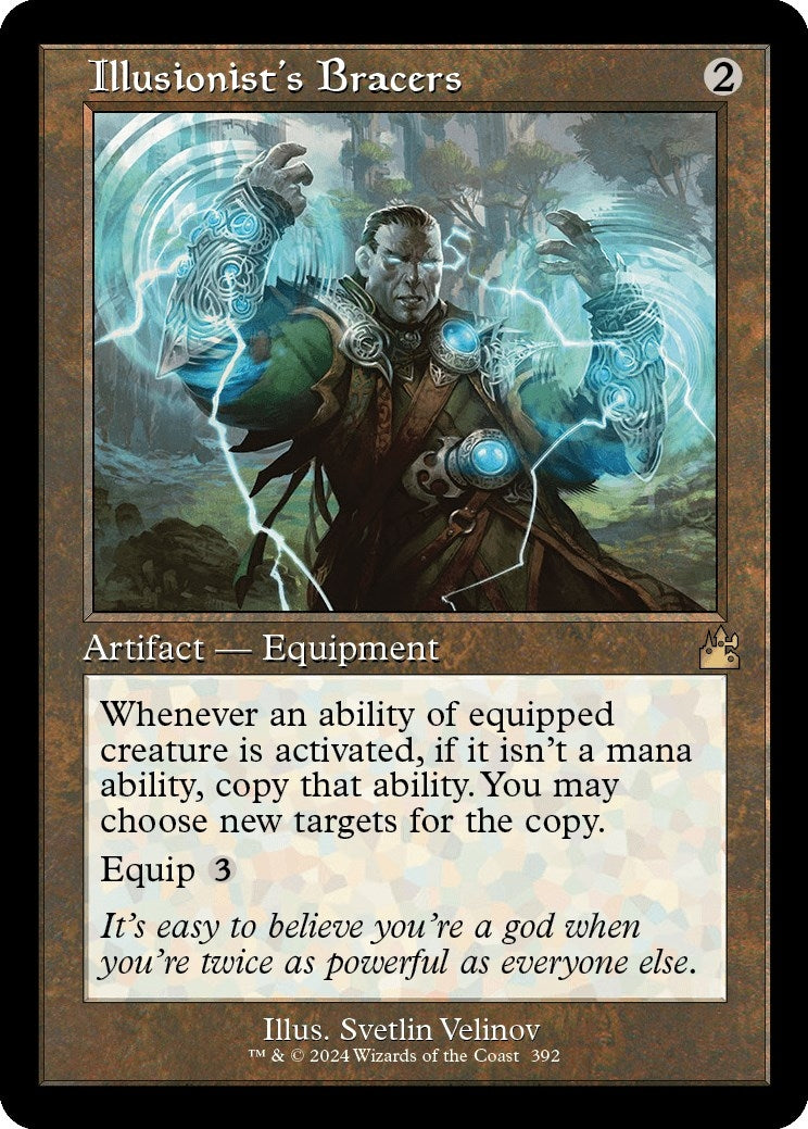 Image for Illusionist's Bracers (Retro Frame) (392) [Ravnica Remastered] - Magic: The Gathering