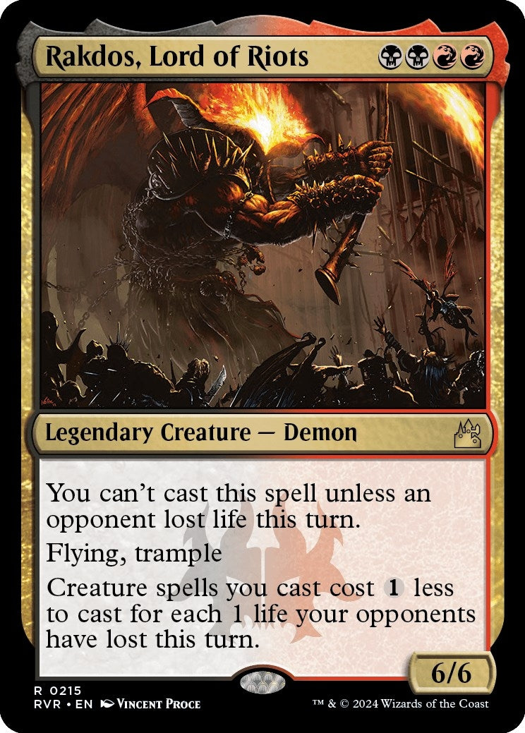 Rakdos, Lord of Riots (215) [Ravnica Remastered]
