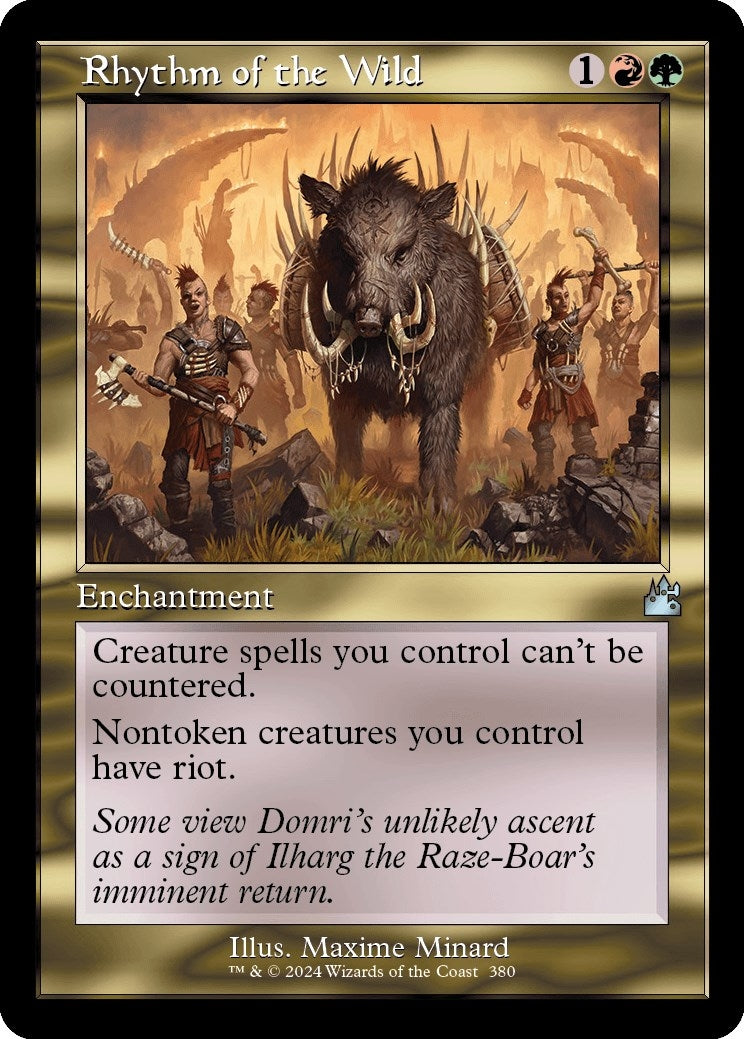Image for Rhythm of the Wild (Retro Frame) (380) [Ravnica Remastered] - Magic: The Gathering
