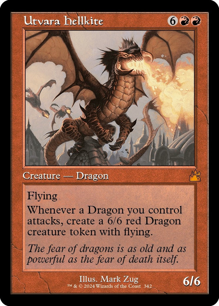 Image for Utvara Hellkite (Retro Frame) (342) [Ravnica Remastered] - Magic: The Gathering