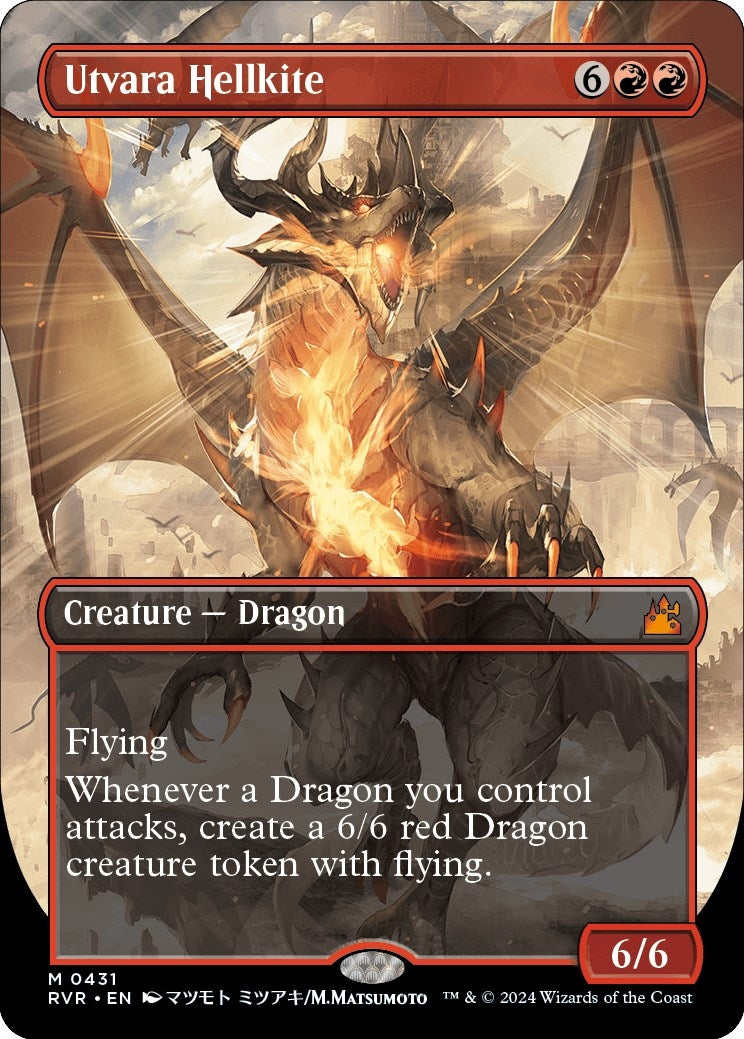 Image for Utvara Hellkite (Anime Borderless) (431) [Ravnica Remastered] - Magic: The Gathering