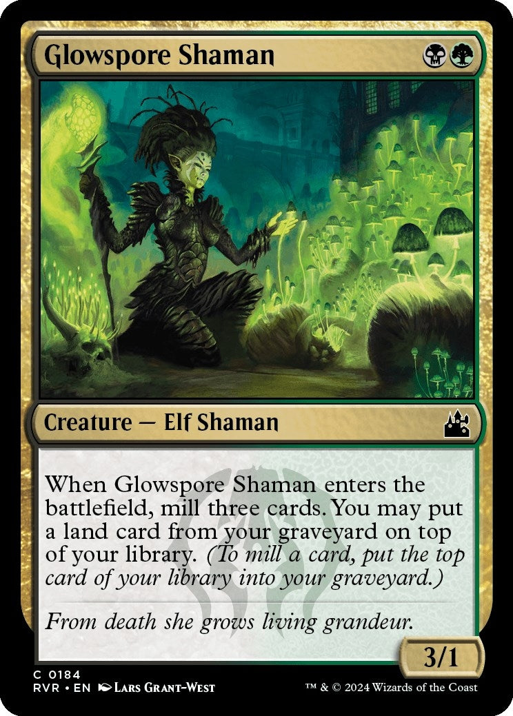 Image for Glowspore Shaman (184) [Ravnica Remastered] - Magic: The Gathering