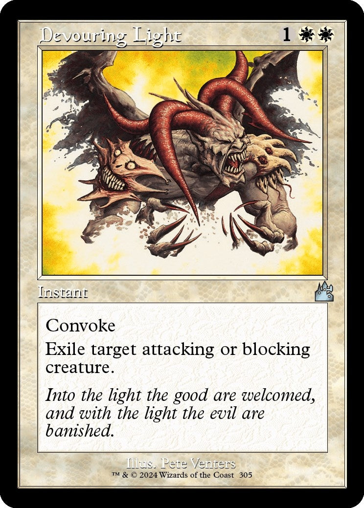 Image for Devouring Light (Retro Frame) (305) [Ravnica Remastered] - Magic: The Gathering
