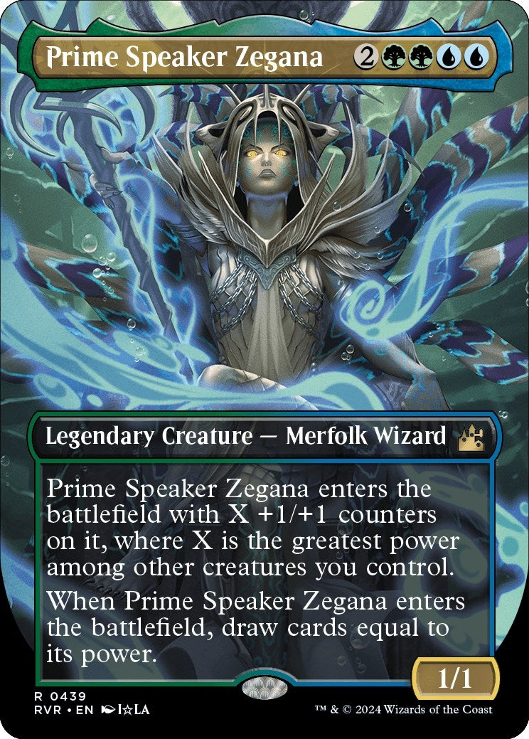 Image for Prime Speaker Zegana (Anime Borderless) (439) [Ravnica Remastered] - Magic: The Gathering