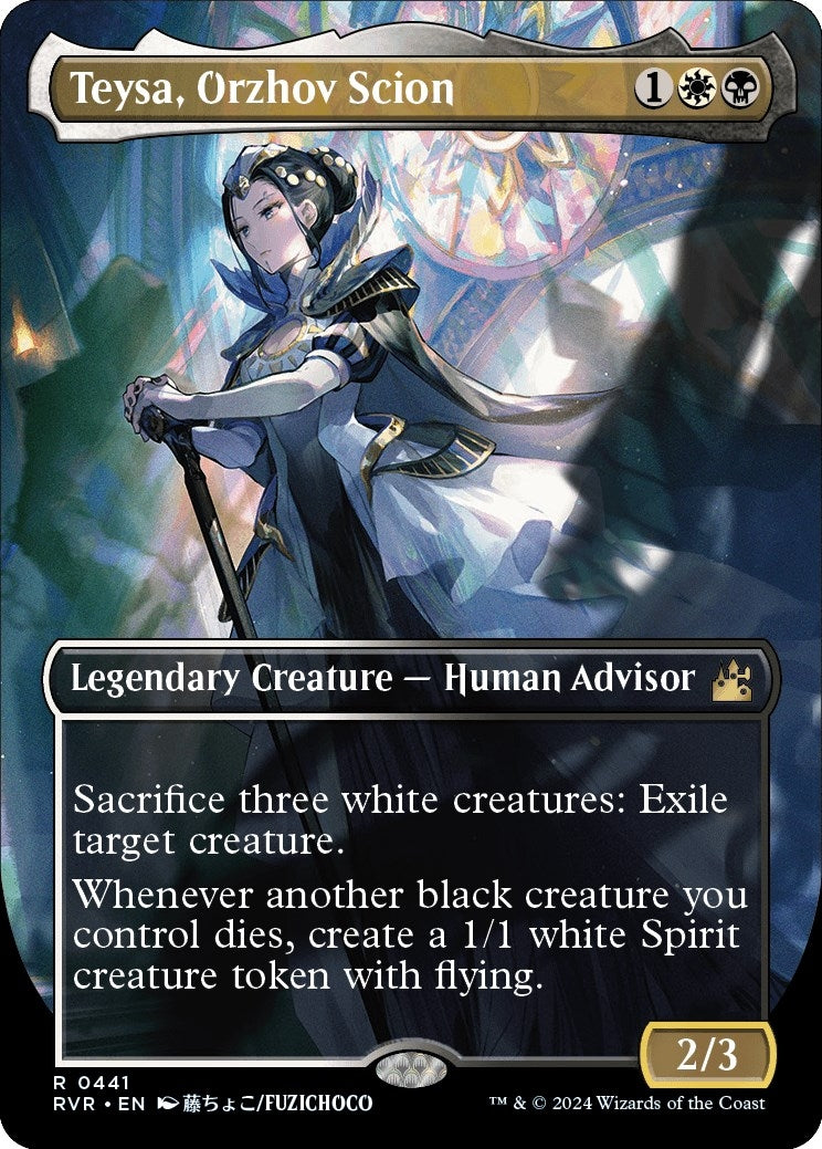 Image for Teysa, Orzhov Scion (Anime Borderless) (441) [Ravnica Remastered] - Magic: The Gathering