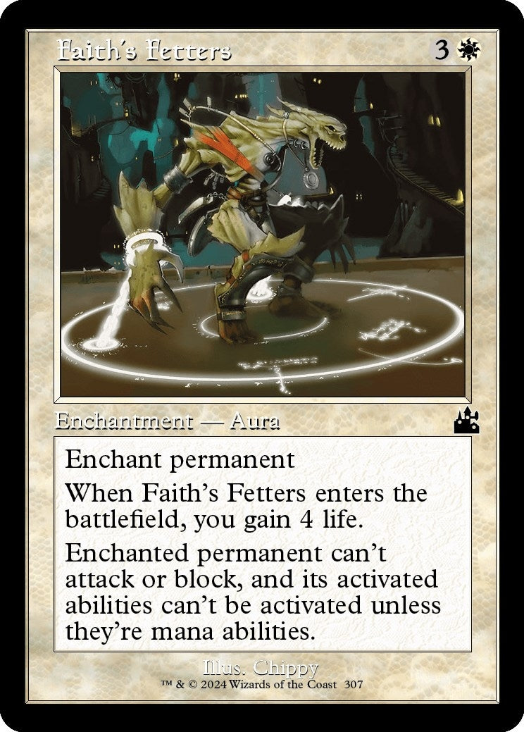 Image for Faith's Fetters (Retro Frame) (307) [Ravnica Remastered] - Magic: The Gathering