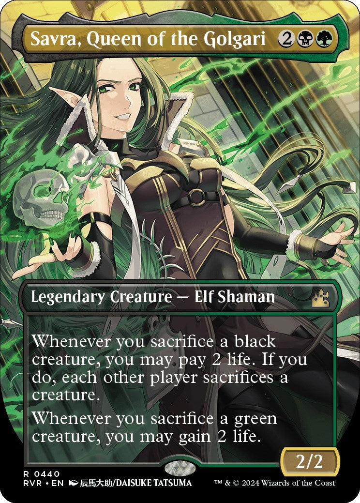Image for Savra, Queen of the Golgari (Anime Borderless) (440) [Ravnica Remastered] - Magic: The Gathering