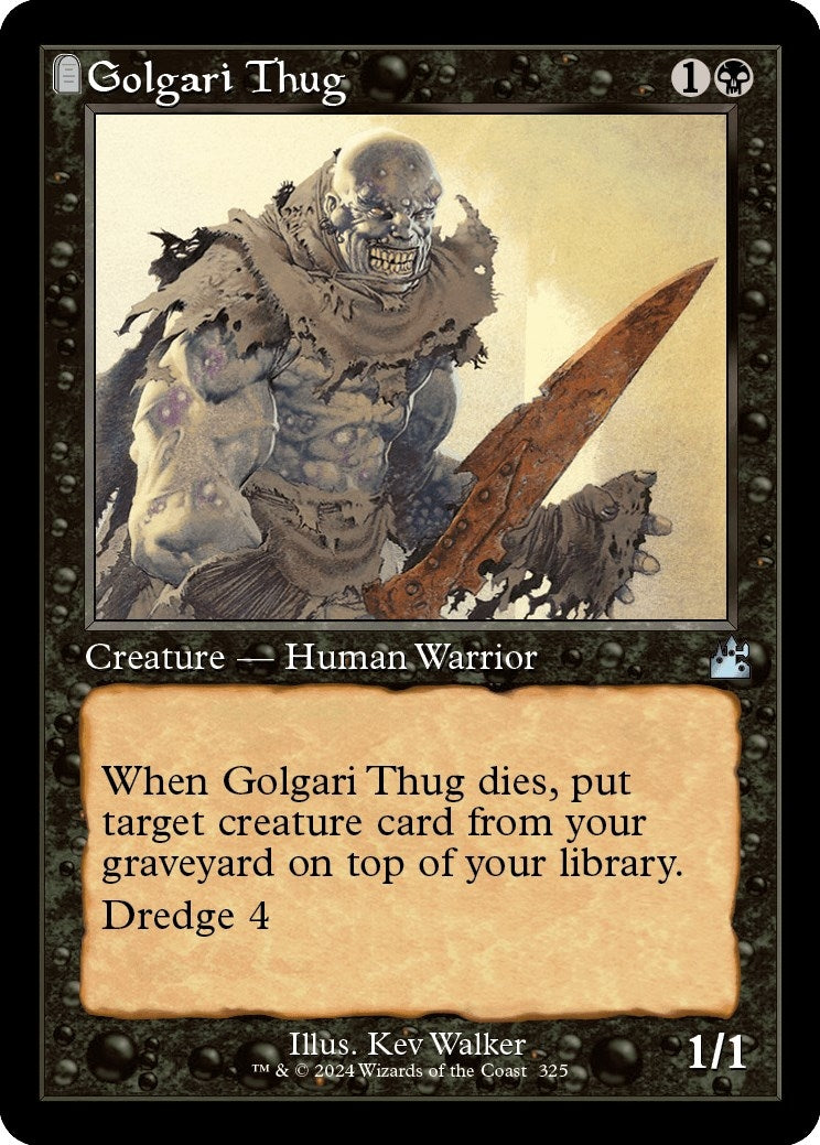 Image for Golgari Thug (Retro Frame) (325) [Ravnica Remastered] - Magic: The Gathering