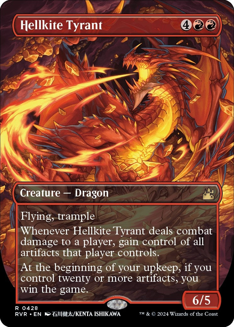 Image for Hellkite Tyrant (Anime Borderless) (428) [Ravnica Remastered] - Magic: The Gathering