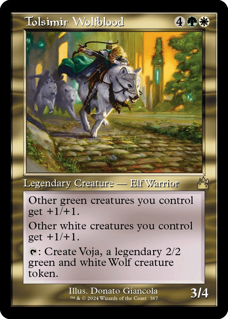 Image for Tolsimir Wolfblood (Retro Frame) (387) [Ravnica Remastered] - Magic: The Gathering