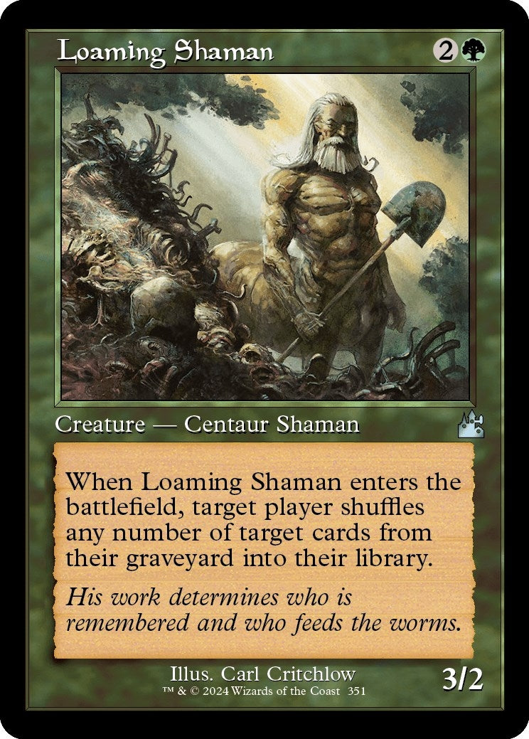 Image for Loaming Shaman (Retro Frame) (351) [Ravnica Remastered] - Magic: The Gathering