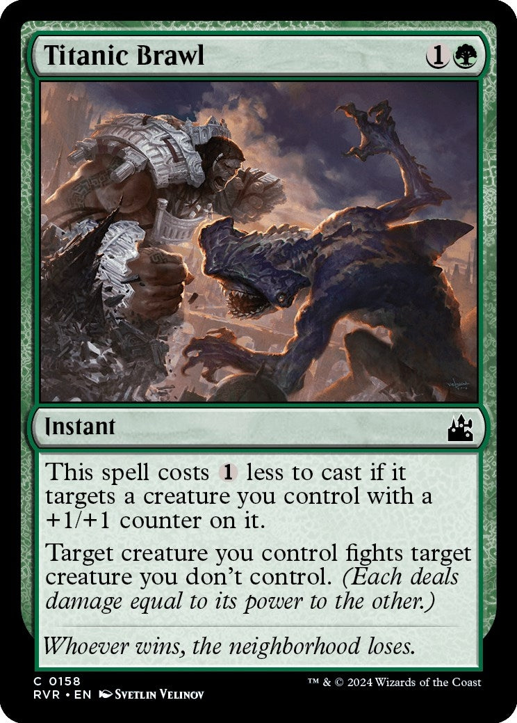 Image for Titanic Brawl (158) [Ravnica Remastered] - Magic: The Gathering