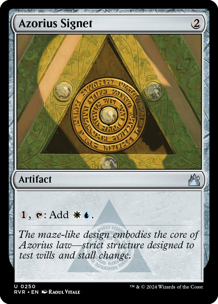 Image for Azorius Signet (250) [Ravnica Remastered] - Magic: The Gathering