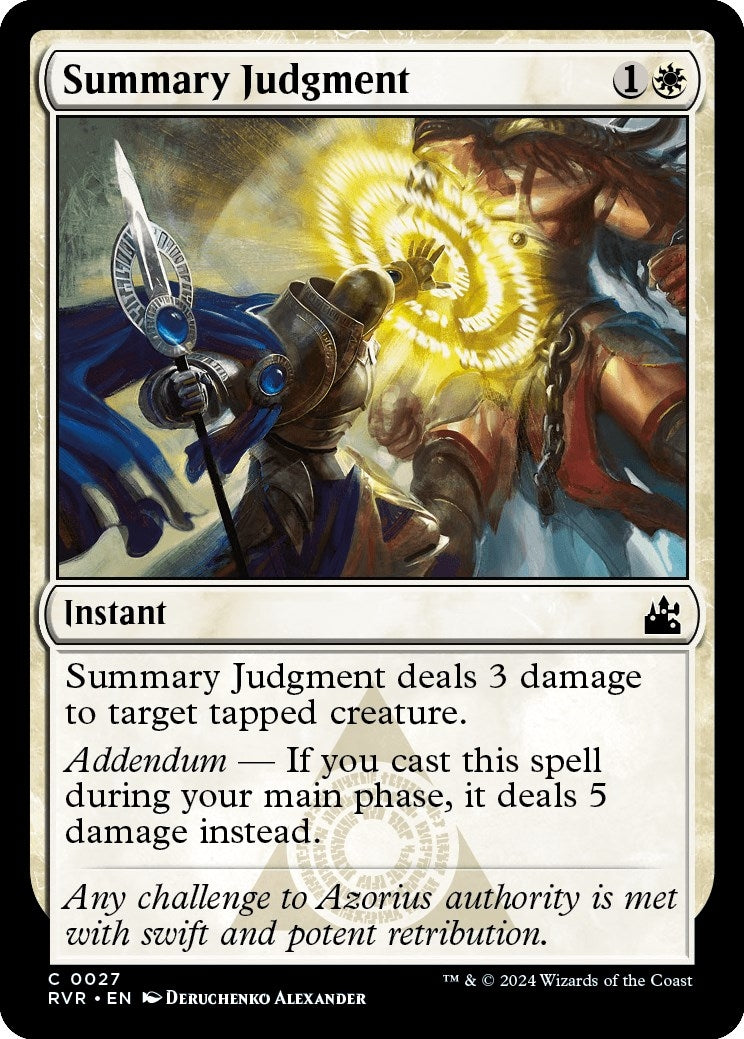 Image for Summary Judgment (27) [Ravnica Remastered] - Magic: The Gathering