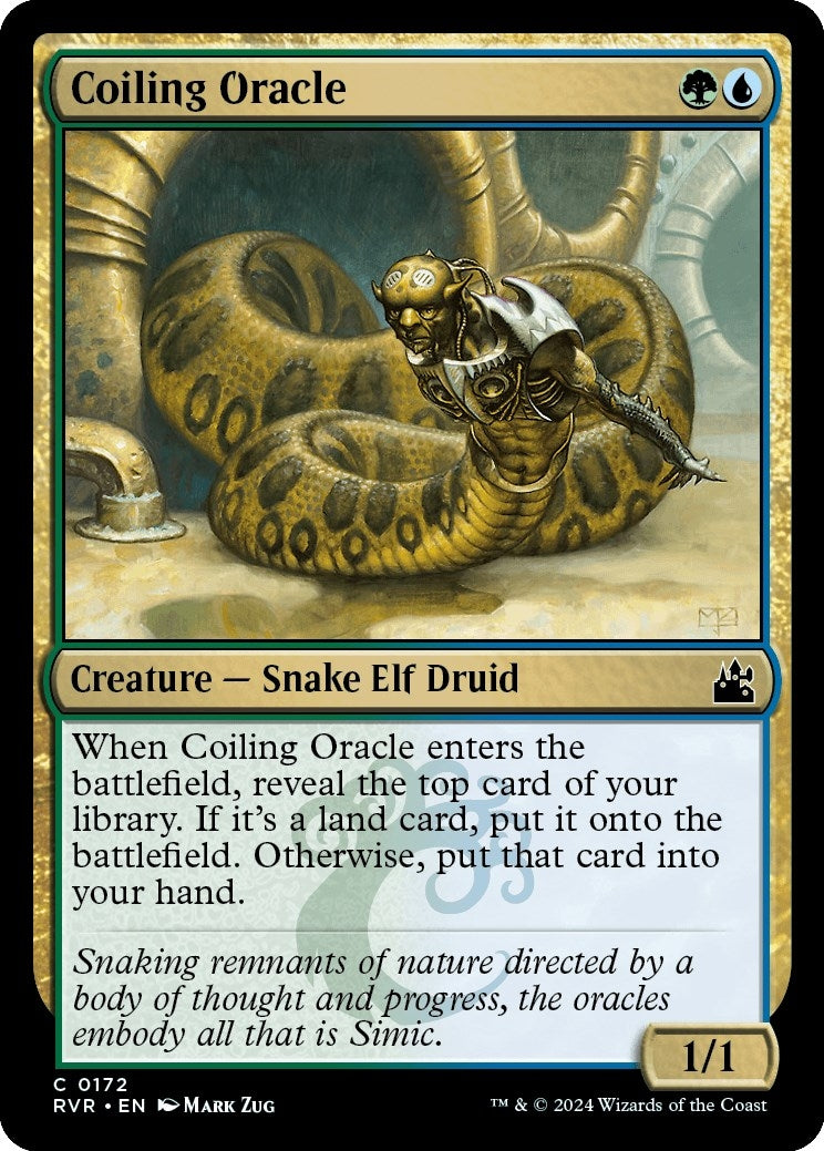 Image for Coiling Oracle (172) [Ravnica Remastered] - Magic: The Gathering