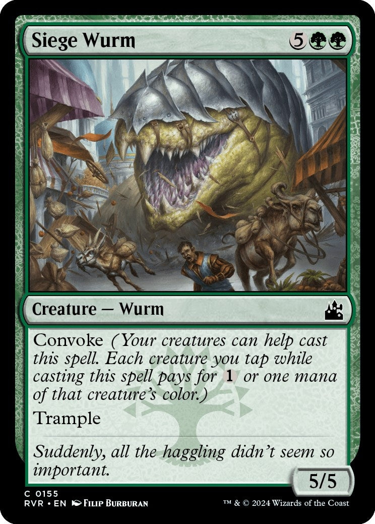 Image for Siege Wurm (155) [Ravnica Remastered] - Magic: The Gathering