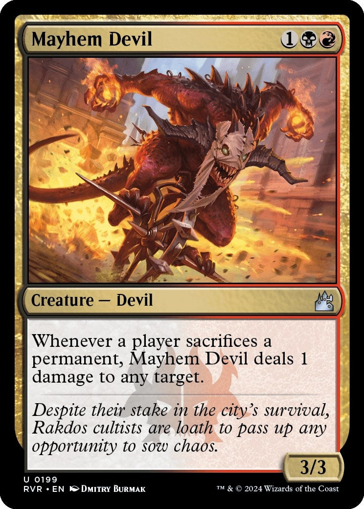 Image for Mayhem Devil (199) [Ravnica Remastered] - Magic: The Gathering