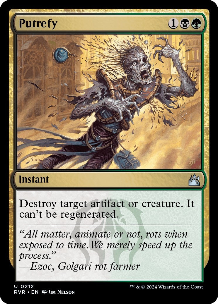 Image for Putrefy (212) [Ravnica Remastered] - Magic: The Gathering