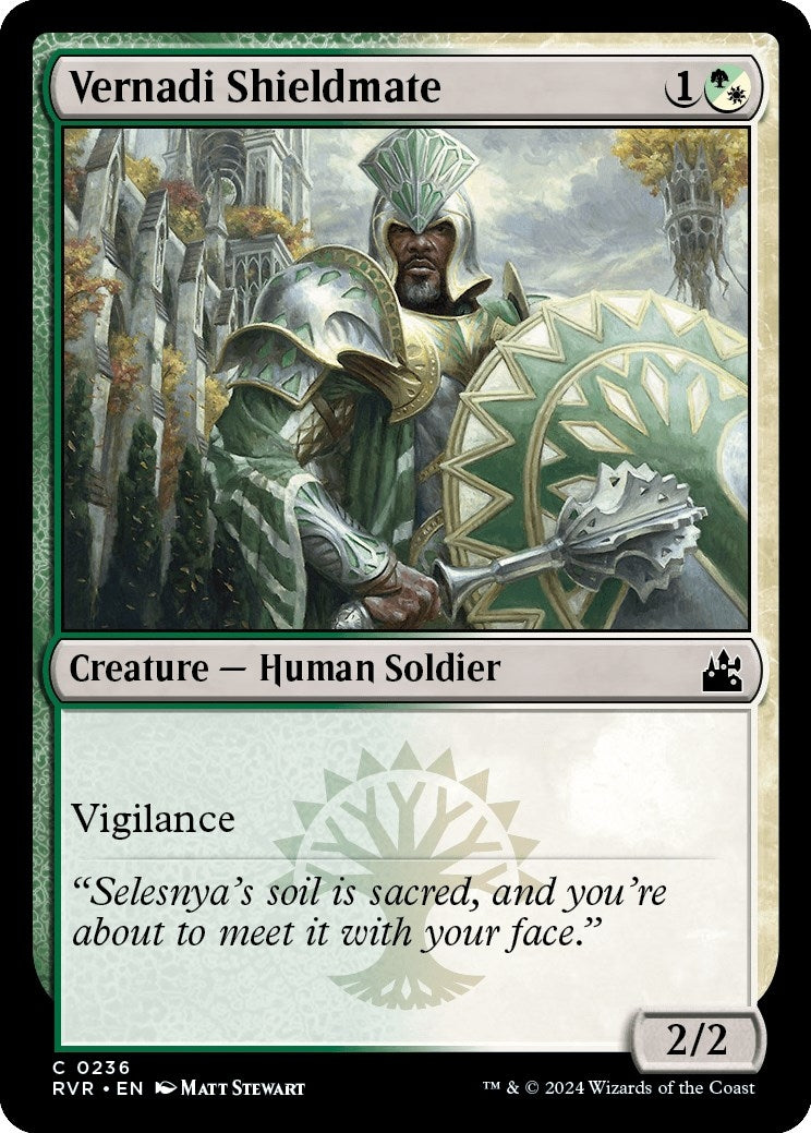 Image for Vernadi Shieldmate (236) [Ravnica Remastered] - Magic: The Gathering